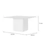 MESA DE JANTAR 1,35 M X 1,35 M FLOAT - BRANCO/BRANCO - Foto 3