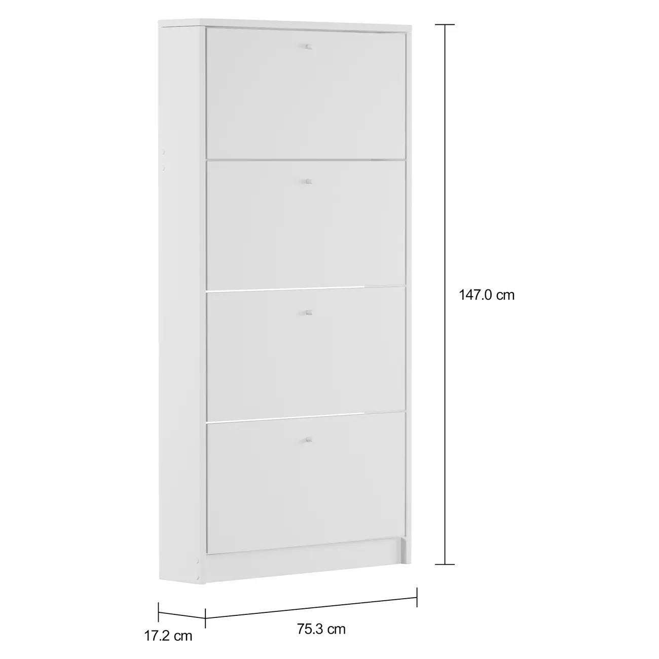 STOW SAPATEIRA PAREDE 4 PORTAS BASCULANTES - BRANCO - Foto 6