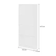 STOW SAPATEIRA PAREDE 4 PORTAS BASCULANTES - BRANCO - Foto 5