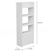 ESTANTE 2 PORTAS 72 CM X 1,89 M MINCE - BRANCO - Foto 2