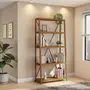 ESTANTE 98 CM X 2 M BEAM - AMÊNDOA/PRETO - Foto 8
