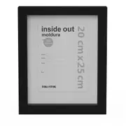 KIT MOLDURA 20 CM X 25 CM INSIDE OUT - PRETO - Foto 1