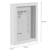 KIT MOLDURA 20 CM X 25 CM INSIDE OUT - BRANCO - Foto 2