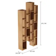 ESTANTE 87 CM X 1,87 M GINGA WOOD - AMÊNDOA - Foto 5