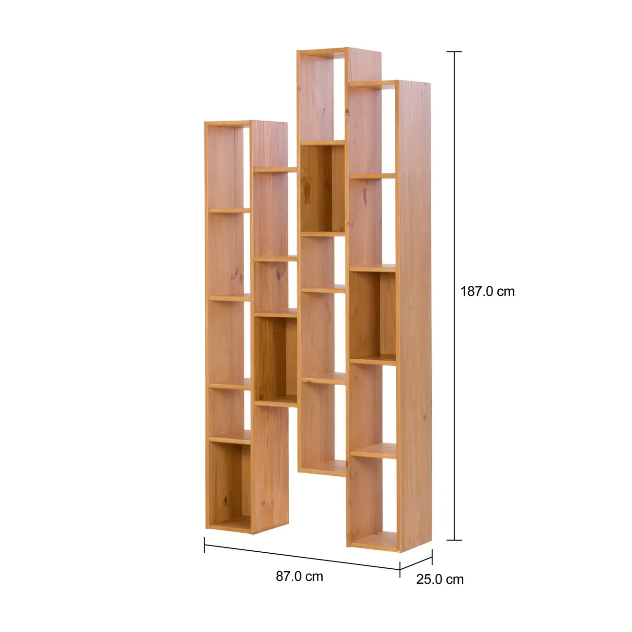 ESTANTE 87 CM X 1,87 M GINGA WOOD - AMÊNDOA - Foto 4