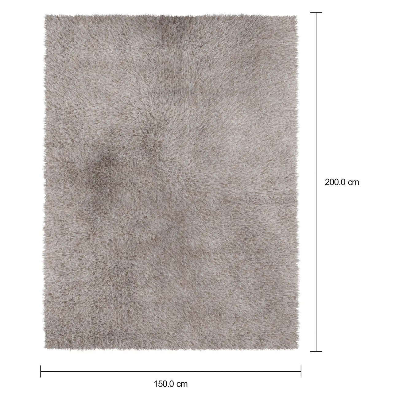 TAPETE 1,50 M X 2 M NIMBUS - MESCLA BEGE - Foto 6