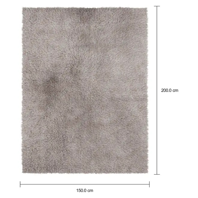 TAPETE 1,50 M X 2 M NIMBUS - MESCLA BEGE - Foto 6