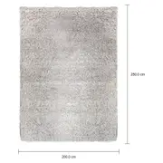 TAPETE 2 M X 2,50 M NIMBUS - MESCLA BEGE - Foto 11