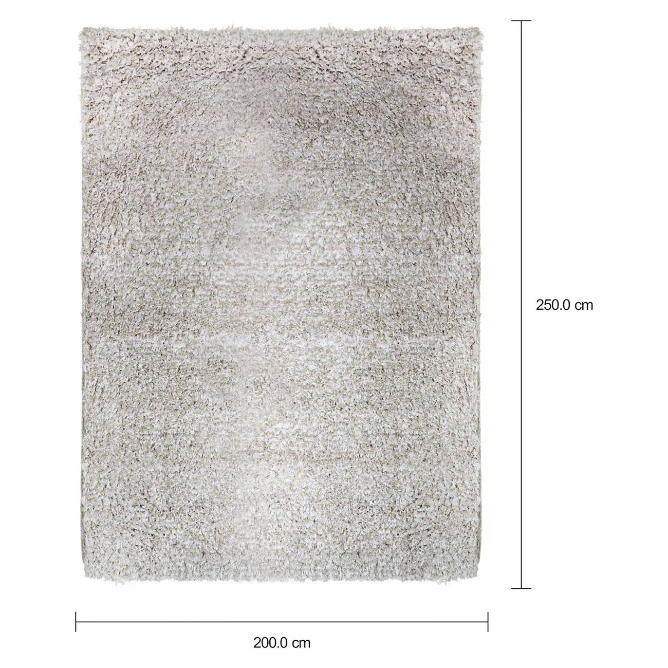 TAPETE 2 M X 2,50 M NIMBUS - MESCLA BEGE - Foto 11