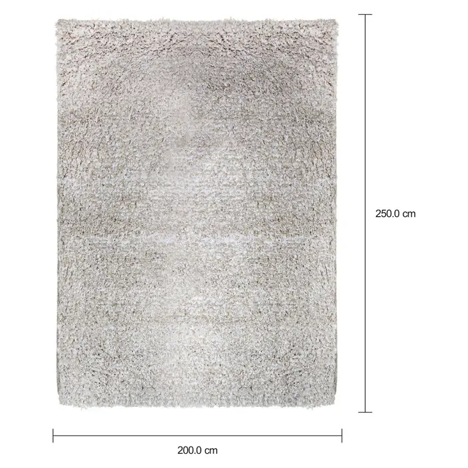 TAPETE 2 M X 2,50 M NIMBUS - MESCLA BEGE - Foto 11