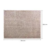 TAPETE 2 M X 2,50 M NIMBUS - MESCLA BEGE - Foto 10
