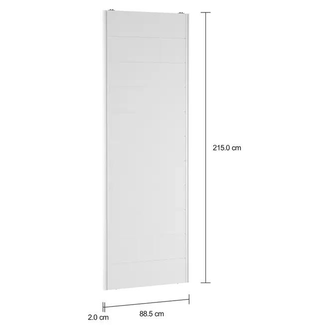 PORTA DE CORRER DIREITA/ESQUERDA PARA GUARDA-ROUPA FRIZ - BRANCO/ALUMÍNIO - Foto 3