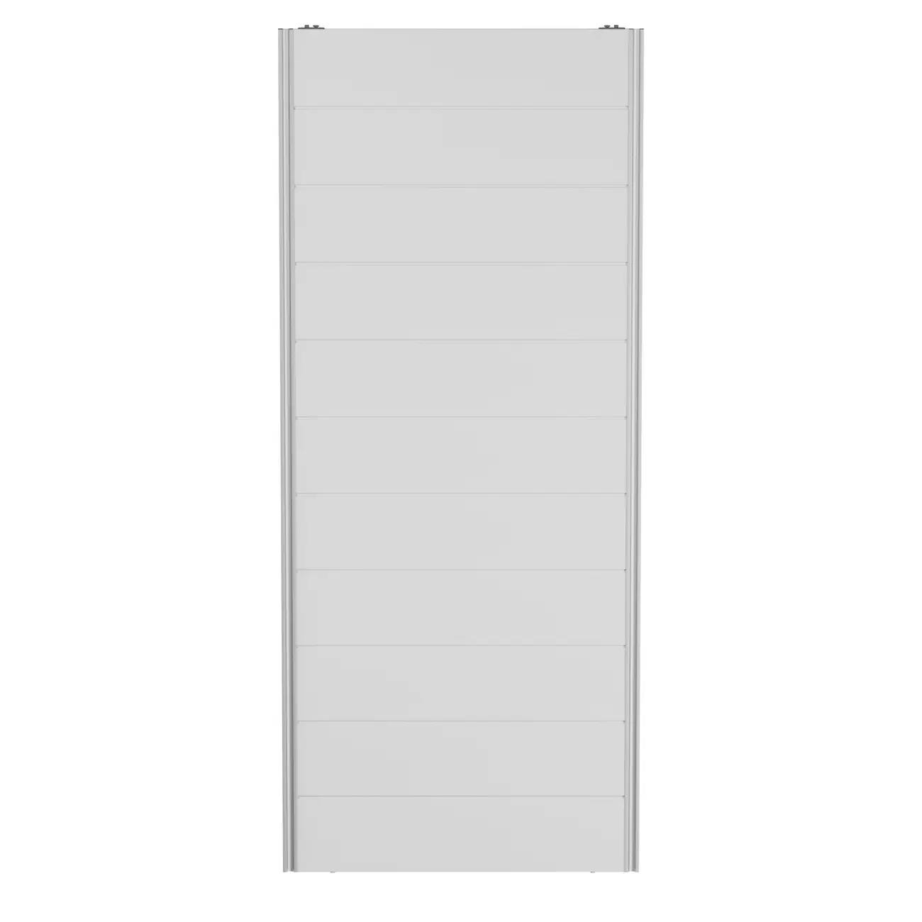 PORTA DE CORRER DIREITA/ESQUERDA PARA GUARDA-ROUPA FRIZ - BRANCO/ALUMÍNIO - Foto 1
