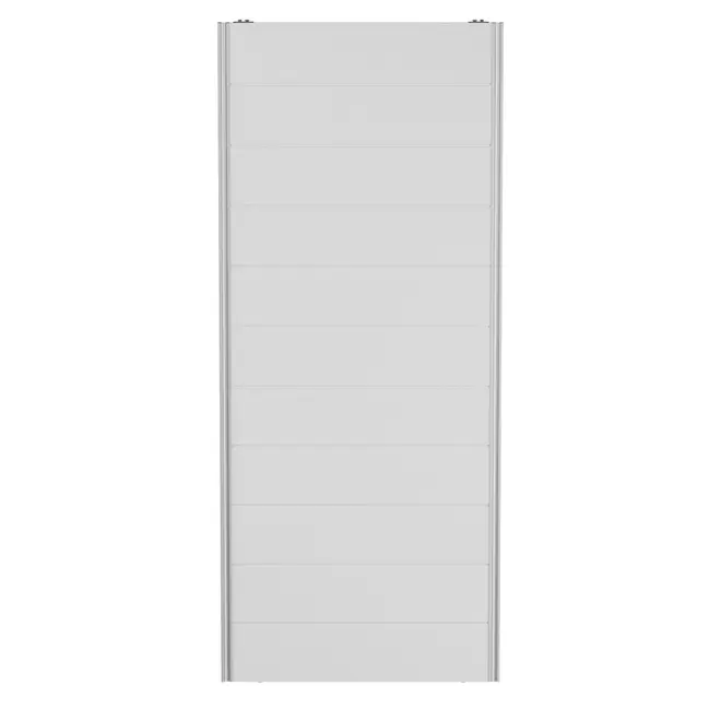 PORTA DE CORRER DIREITA/ESQUERDA PARA GUARDA-ROUPA FRIZ - BRANCO/ALUMÍNIO - Foto 1