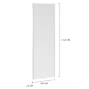 PORTA DE CORRER DIREITA/ESQUERDA PARA GUARDA-ROUPA FRIZ - PRATA/ALUMINO - Foto 3