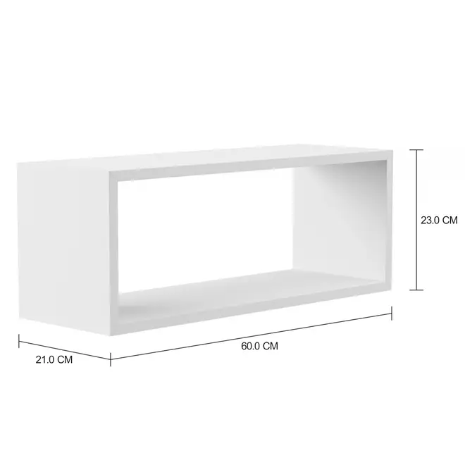 NICHO 23 CM X 60 CM X 21 CM CONTORNO - BRANCO - Foto 2