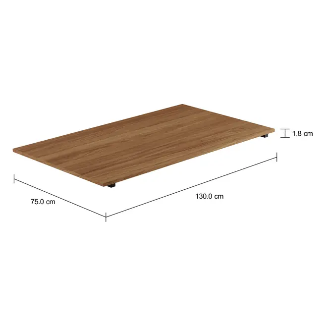 TAMPO DE MESA MADEIRA 1,30 M X 75 CM METRIC - FREIJÓ - Foto 2