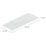 TAMPO DE MESA VIDRO 6 MM X 1,40 M X 55 CM VETRO - BRANCO - Foto 2