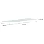 TAMPO DE APARADOR VIDRO 6 MM X 1,20 M X 38 CM VETRO - BRANCO - Foto 2