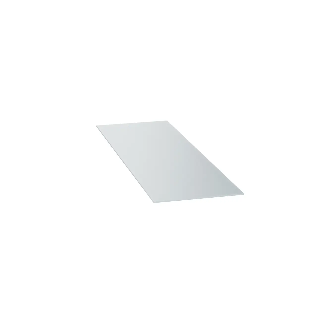 TAMPO DE APARADOR VIDRO 6 MM X 1,20 M X 38 CM VETRO - BRANCO - Foto 1