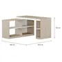 MESA COM BALCÃO 1,36 M X 1,36 M START UP - NEW OAK/BRANCO - Foto 2