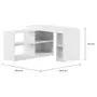 MESA COM BALCÃO 1,36 M X 1,36 M START UP - BRANCO/BRANCO - Foto 2