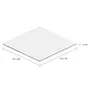 NAMI TAMPO VIDRO DE MESA DE CABECEIRA 8 MM X 50 CM X 50 CM - INCOLOR - Foto 2