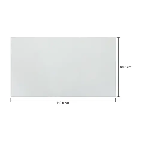 Imagem com medidas do produto TAMPO MESA DE CENTRO VIDRO TEMPERADO 6 MM X 1,10 M X 60 CM