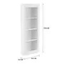 CRISTALEIRA PARA PAREDE 56 CM X 1,35 M WALLBAR - BRANCO/INCOLOR - Foto 10