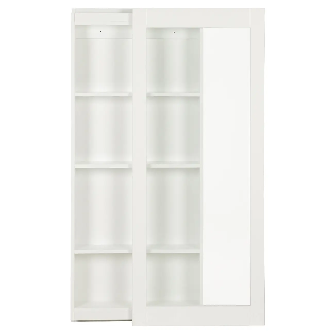 CRISTALEIRA PARA PAREDE 56 CM X 1,35 M WALLBAR - BRANCO/INCOLOR - Foto 2