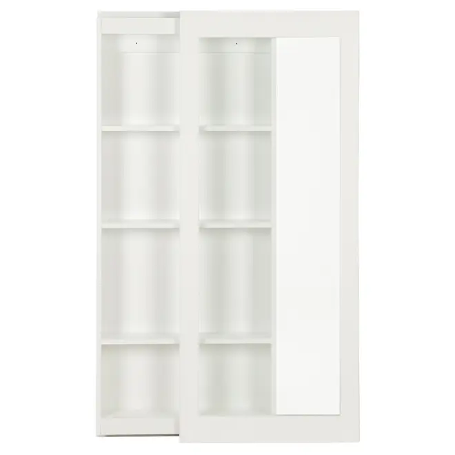 CRISTALEIRA PARA PAREDE 56 CM X 1,35 M WALLBAR - BRANCO/INCOLOR - Foto 2