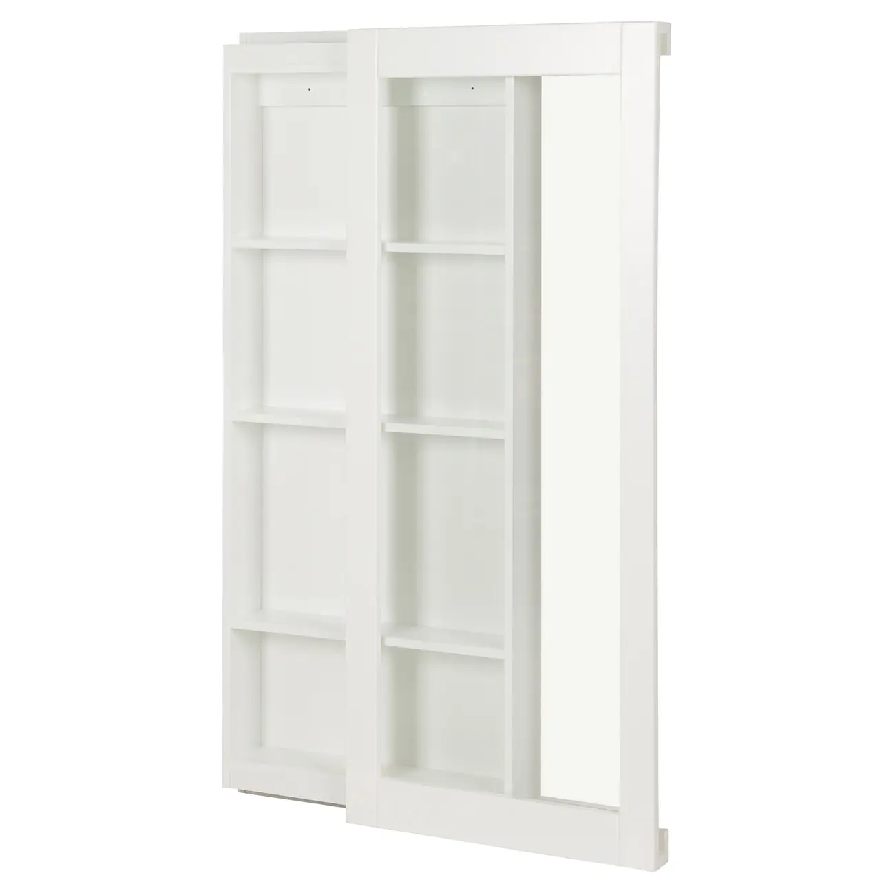 CRISTALEIRA PARA PAREDE 56 CM X 1,35 M WALLBAR - BRANCO/INCOLOR - Foto 3