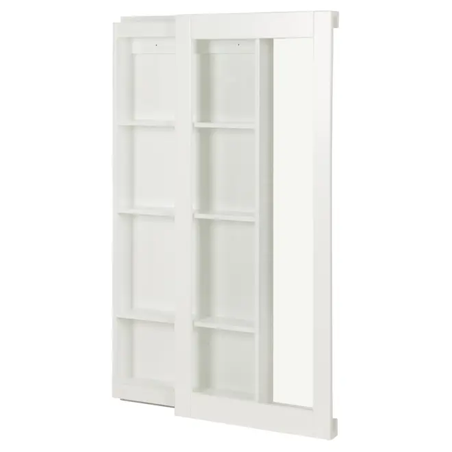 CRISTALEIRA PARA PAREDE 56 CM X 1,35 M WALLBAR - BRANCO/INCOLOR - Foto 3