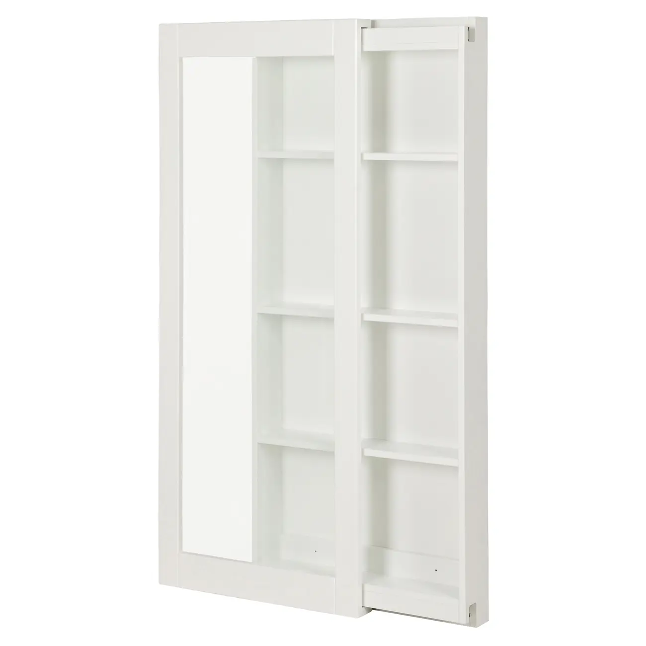 CRISTALEIRA PARA PAREDE 56 CM X 1,35 M WALLBAR - BRANCO/INCOLOR - Foto 4