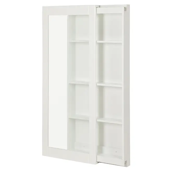 CRISTALEIRA PARA PAREDE 56 CM X 1,35 M WALLBAR - BRANCO/INCOLOR - Foto 4