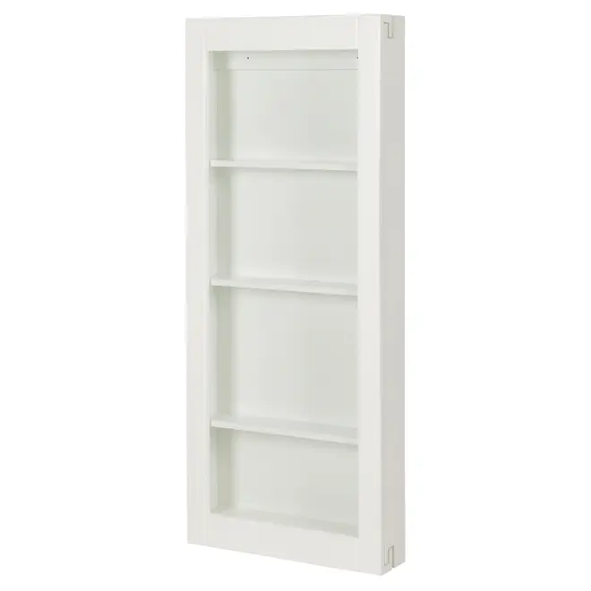 CRISTALEIRA PARA PAREDE 56 CM X 1,35 M WALLBAR - BRANCO/INCOLOR - Foto 5