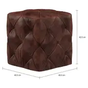 PUFF COMFY BUTTON - COURO CAFÉ - Foto 2