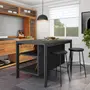ESTRUTURA DE BALCÃO DE COZINHA 1,40 M X 85 CM BRÁS - GRAFITE FOSFATIZADO - Foto 3