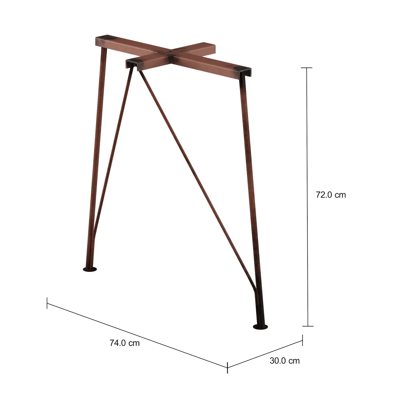 ARAMIS BASE DE MESA C/2 74 CM X 30 CM - COBRE - Foto 2