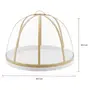 COBRE-BOLO 34 CM KAMALI - FIBRA NATURAL/BRANCO - Foto 2