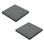CONJUNTO COM 2 LAJOTAS PARA BASE DE OMBRELONE 42,5KG ARDÓSIA - KONKRET - Foto 1