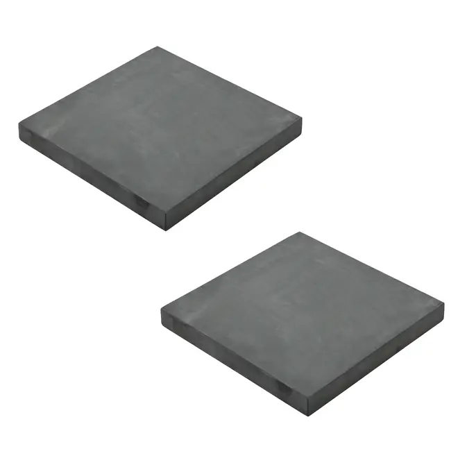 CONJUNTO COM 2 LAJOTAS PARA BASE DE OMBRELONE 42,5KG ARDÓSIA - KONKRET - Foto 1