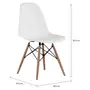CONJUNTO COM 2 CADEIRAS EASY WOOD - FAIA/BRANCO - Foto 7