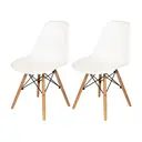 FAIA/BRANCO - CONJUNTO COM 2 CADEIRAS EASY WOOD