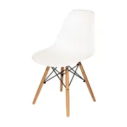 CONJUNTO COM 2 CADEIRAS EASY WOOD - FAIA/BRANCO - Foto 2