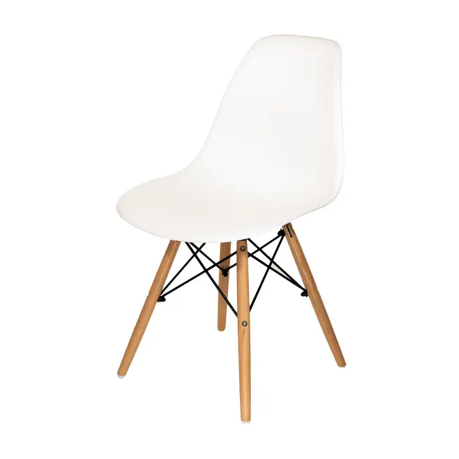 CONJUNTO COM 2 CADEIRAS EASY WOOD - FAIA/BRANCO - Foto 2