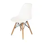 CONJUNTO COM 2 CADEIRAS EASY WOOD - FAIA/BRANCO - Foto 2