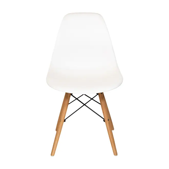CONJUNTO COM 2 CADEIRAS EASY WOOD - FAIA/BRANCO - Foto 3