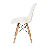CONJUNTO COM 2 CADEIRAS EASY WOOD - FAIA/BRANCO - Foto 4