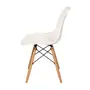 CONJUNTO COM 2 CADEIRAS EASY WOOD - FAIA/BRANCO - Foto 4